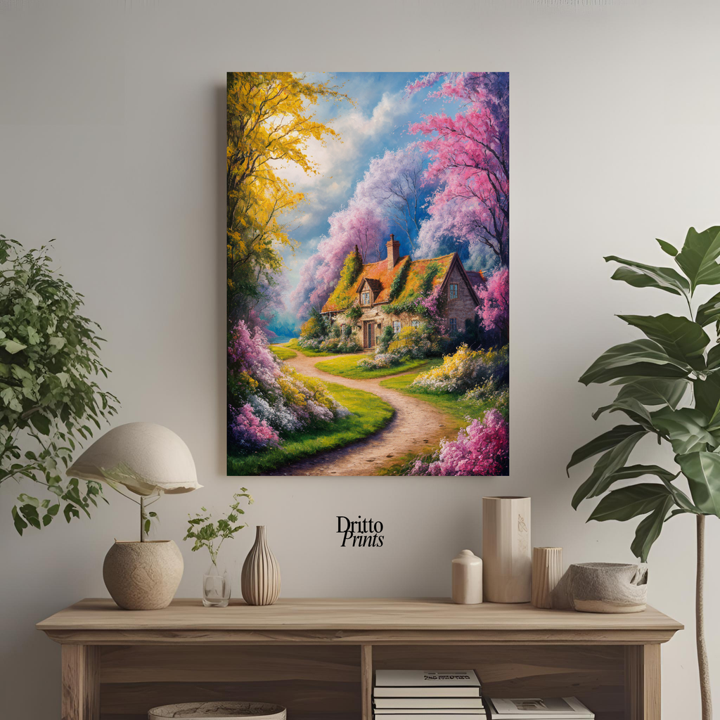 (CD2) Cottage in Bloom - Canvas