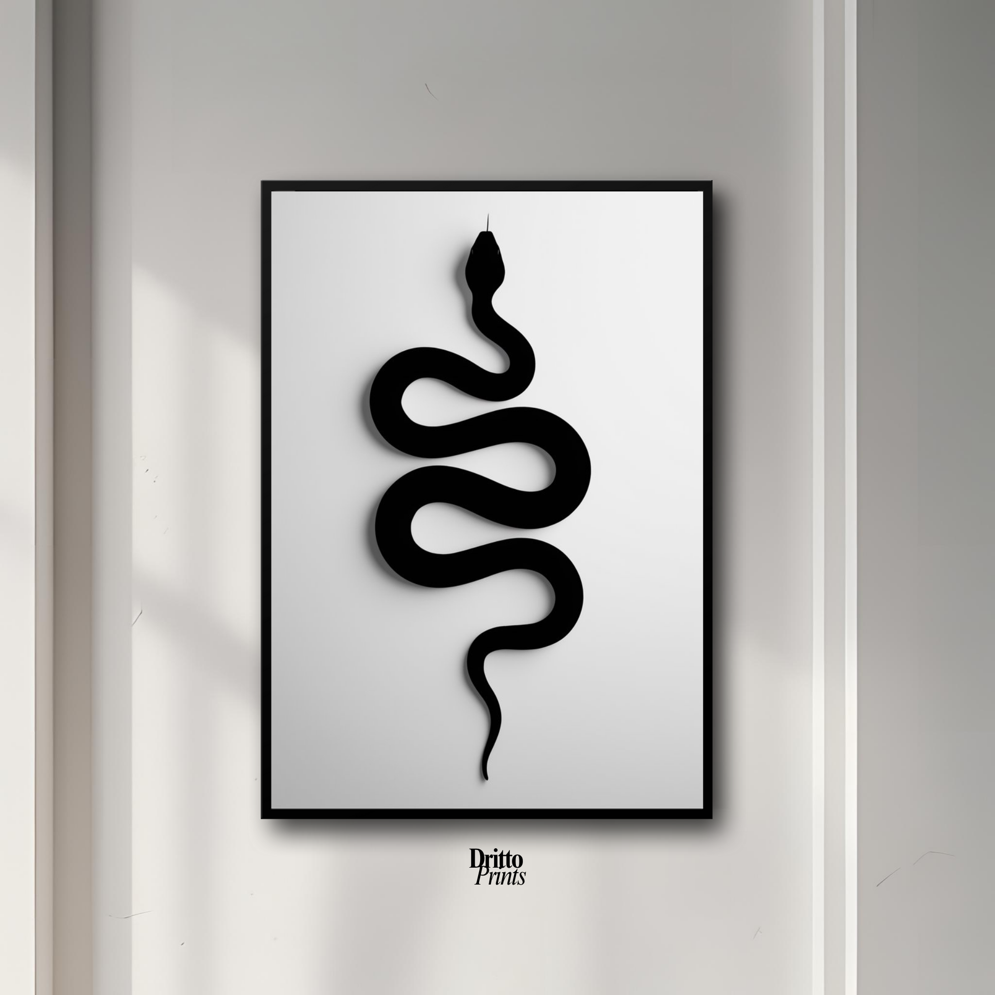 (FD34) Serpent Grace - Framed matte paper poster