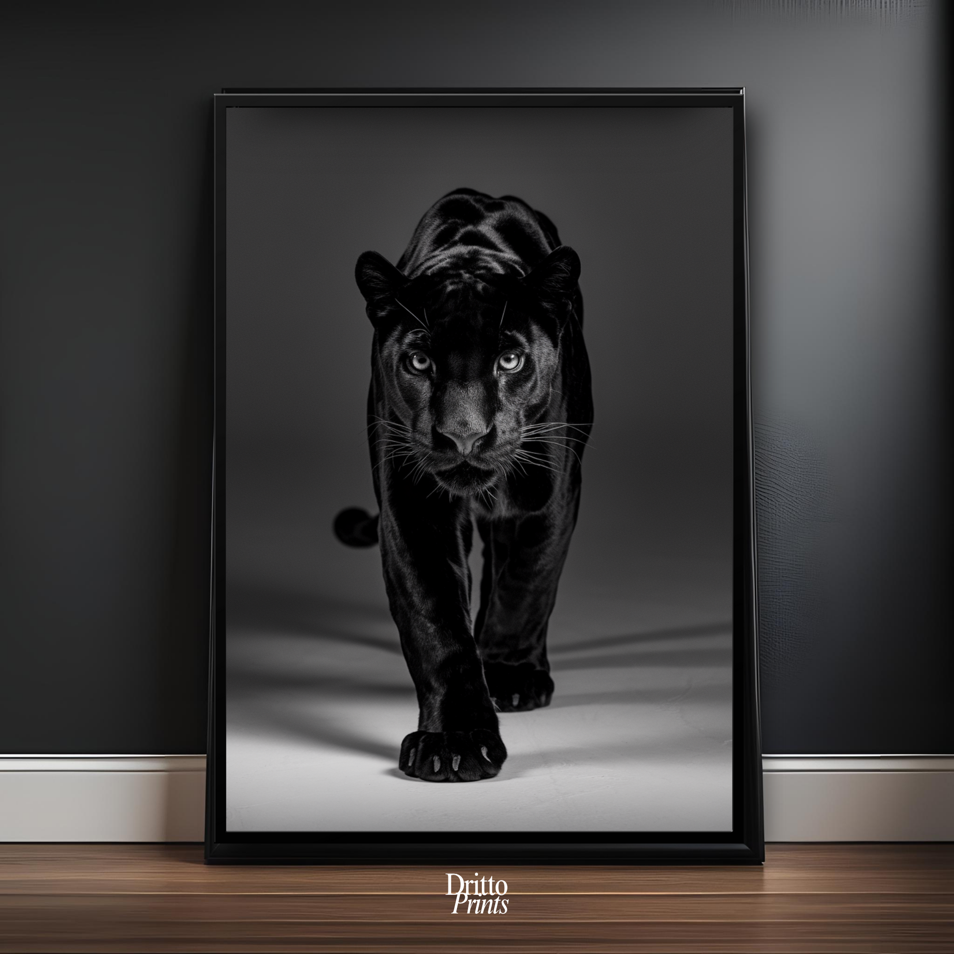 (FD7) Eyes of the Hunt - Framed matte paper poster