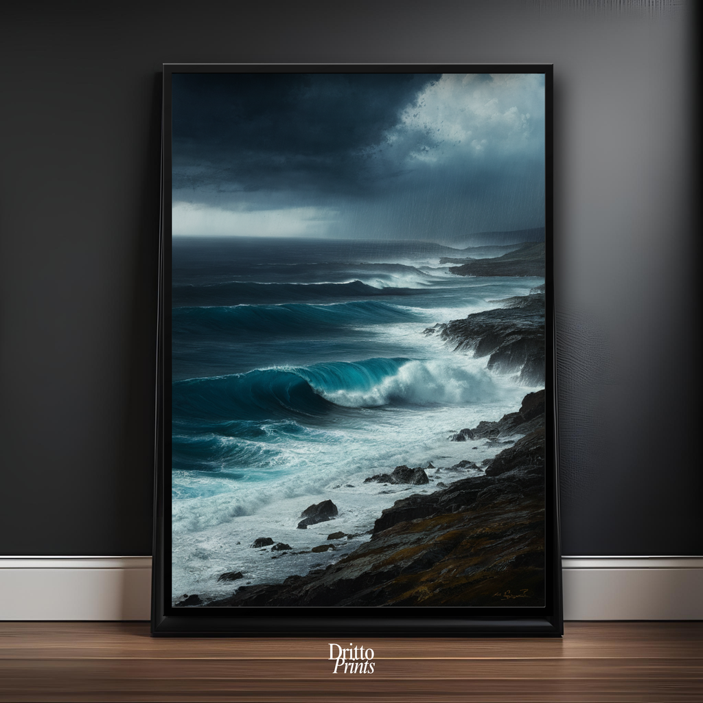 (FD17) Where the Rain Begins - Framed matte paper poster